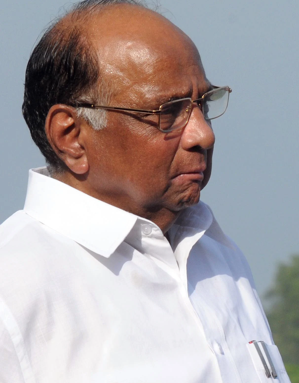 Sharad Pawar at the Indian Council of Agricultural Research during Hillary Clinton’s visit on 19 July 2009.