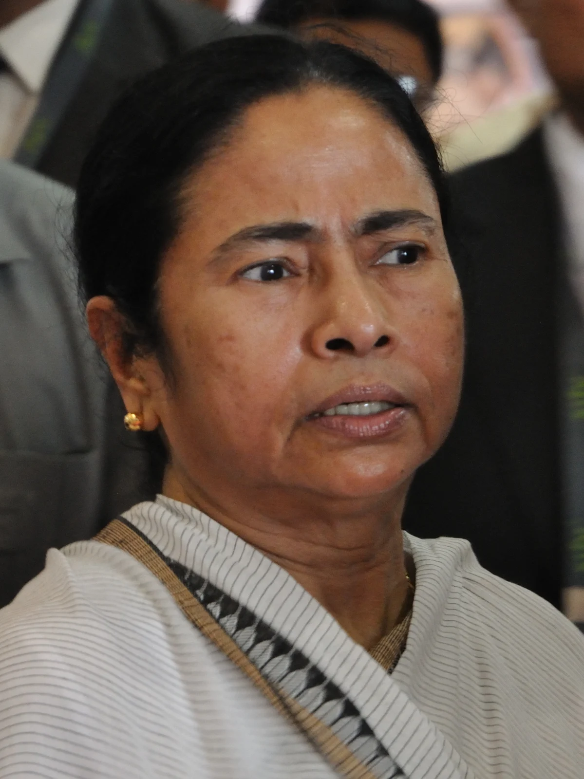 Mamata Banerjee at the inauguration of Infocom 2011 at Milan Mela, Kolkata, on 8 December 2011.