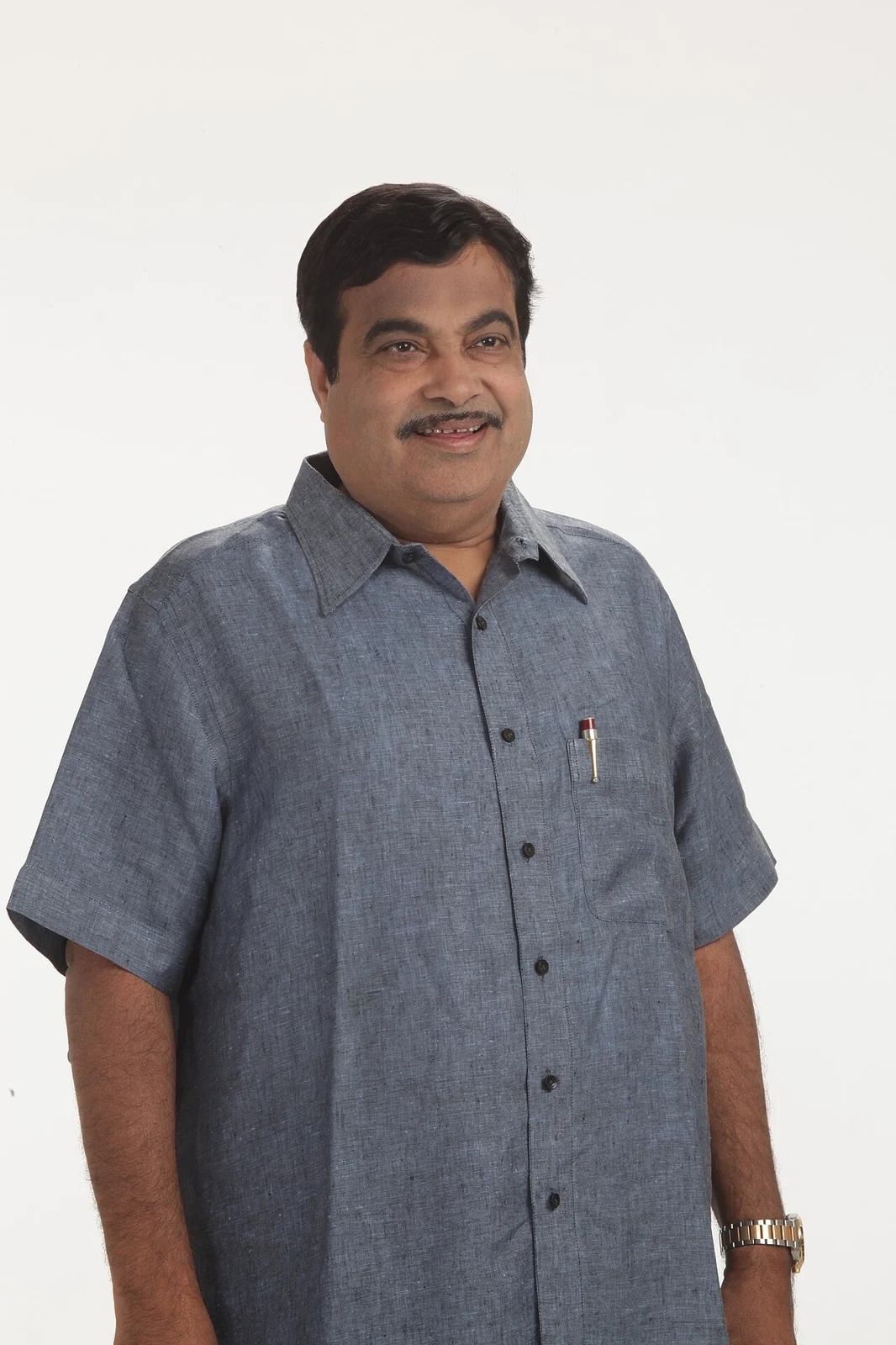 Nitin Gadkari in a released portrait photograph.